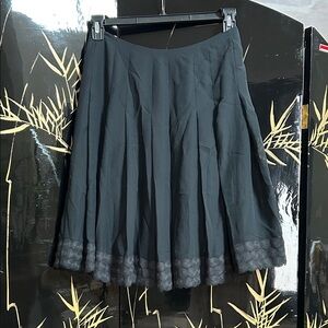 Jones New York Elegant Black Skater Skirt